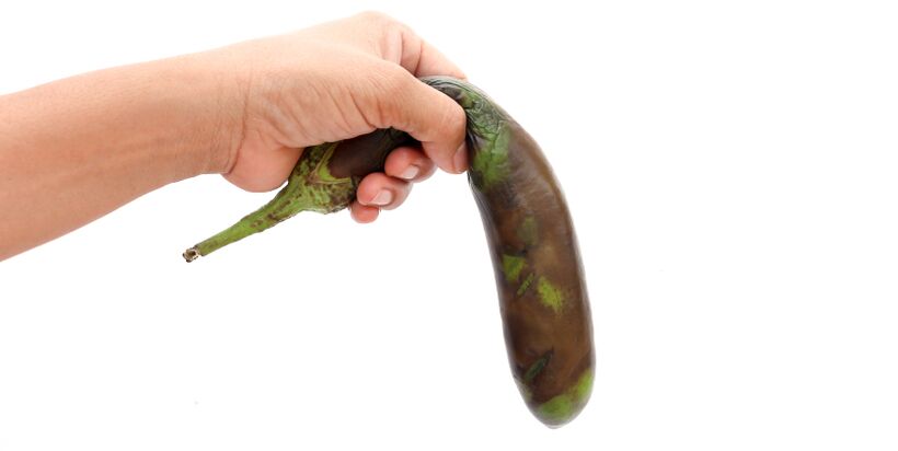 Ein weiches Gemüse symbolisiert Lebensmittel, die der Potenz schaden