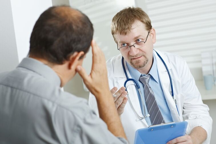 Die rechtzeitige Bitte eines Mannes an einen Arzt hilft, Potenzprobleme zu vermeiden. 