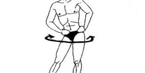Beckenrotation eine einfache, aber effektive Übung für Kraft bei Männern